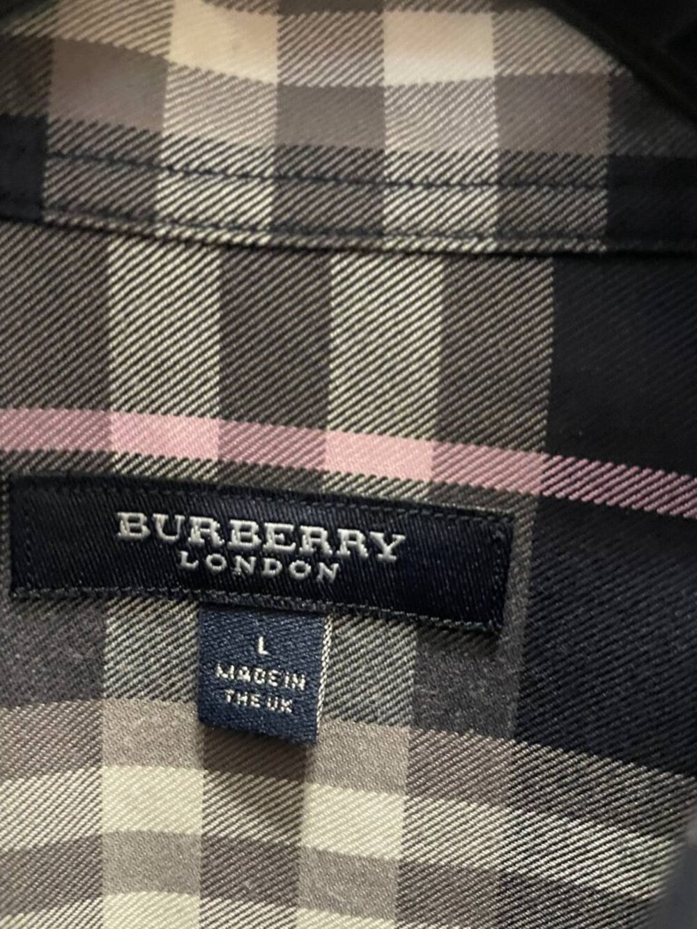 Burberry Womens Plaid Shirt Nova Check Cotton L Fits M EUC - Picture 3 of 11